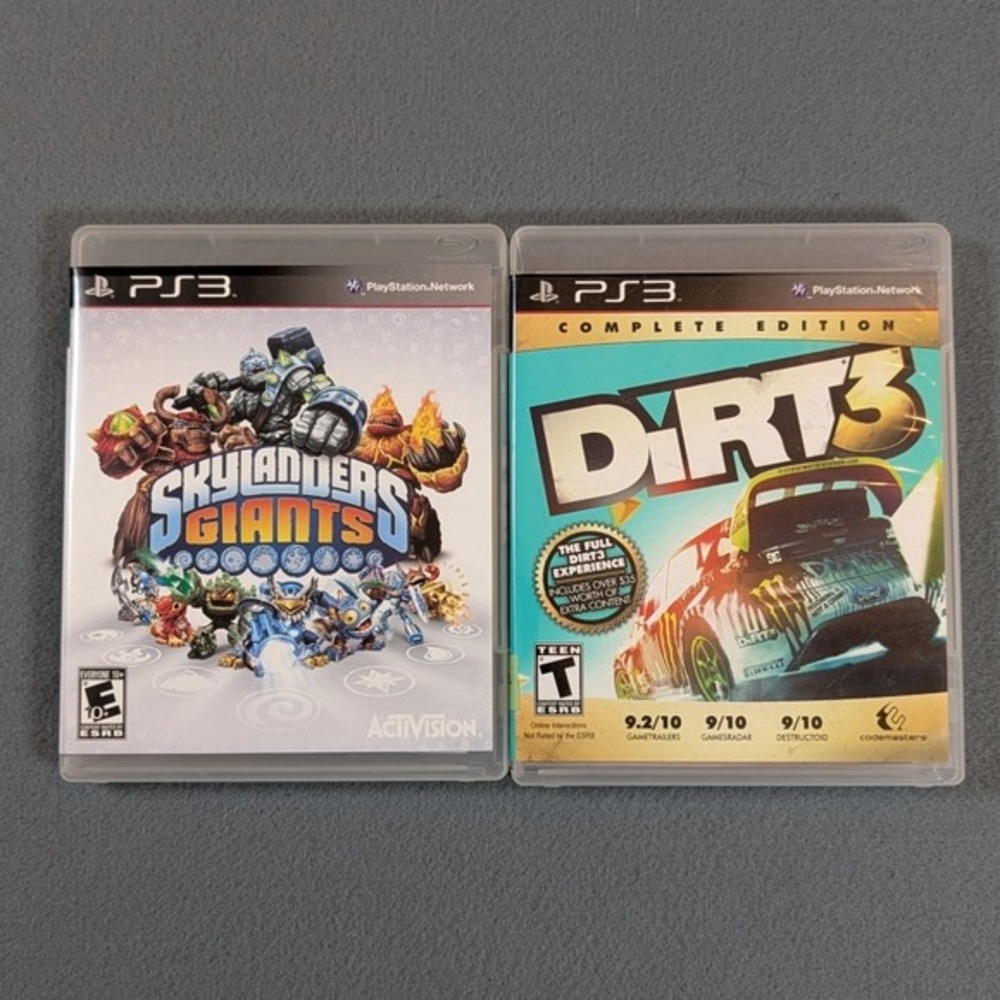 Skylanders Giants and Dirt 3 Complete‎ Edition Bundle PS3 PlayStation 3 Games